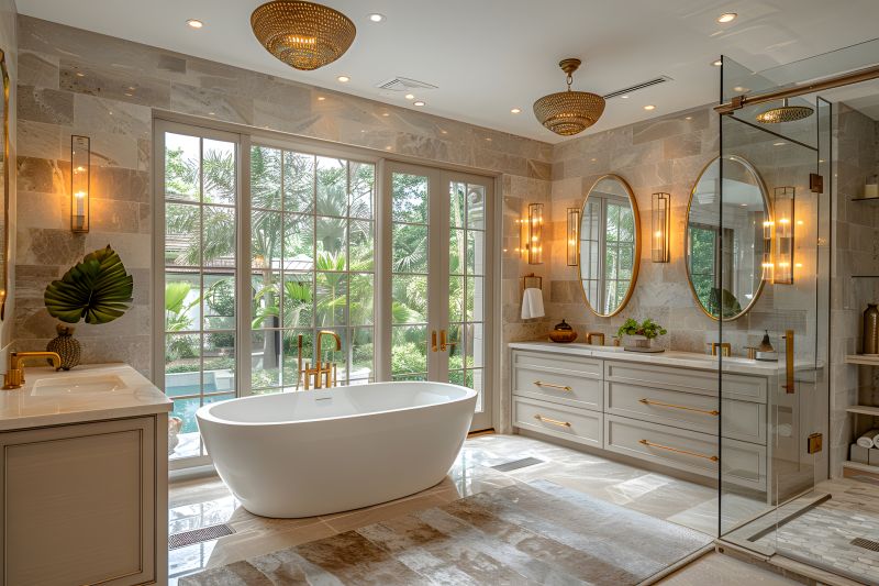 Luxury Bathroom Upgrade with Modern Bathtub