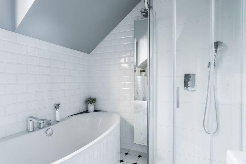 Clean and Polished Shower Space