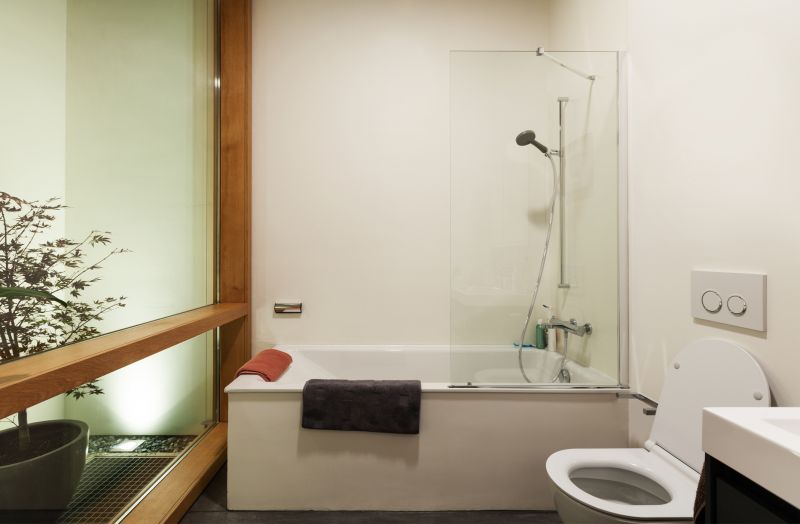 Small Bathroom Shower with Glass Partition